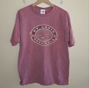 Vintage 1999 Pro Player | St. Louis Cardinals Faded Red Short Sleeve Tee Medium